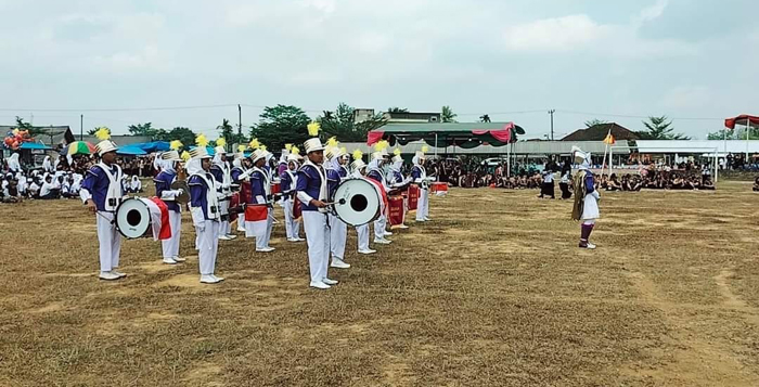 Pawai Budaya, SMP Negeri 02 Mesuji Raih JUara III Kategori Drumband