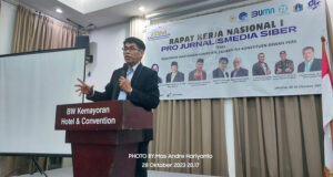 Rakernas 1 Pro Jurnalismedia Siber, Ketum PJS Mengajak Pengurus di 28 Provinsi Taati KEJ