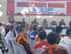 Wujudkan Pemilu 2024 Kondusif, Polres Lampung Utara Gelar Deklarasi Damai