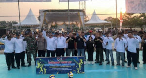 Tiktoker Lampung Meriahkan Open Tournament Volly Camat Cup Mesuji Timur