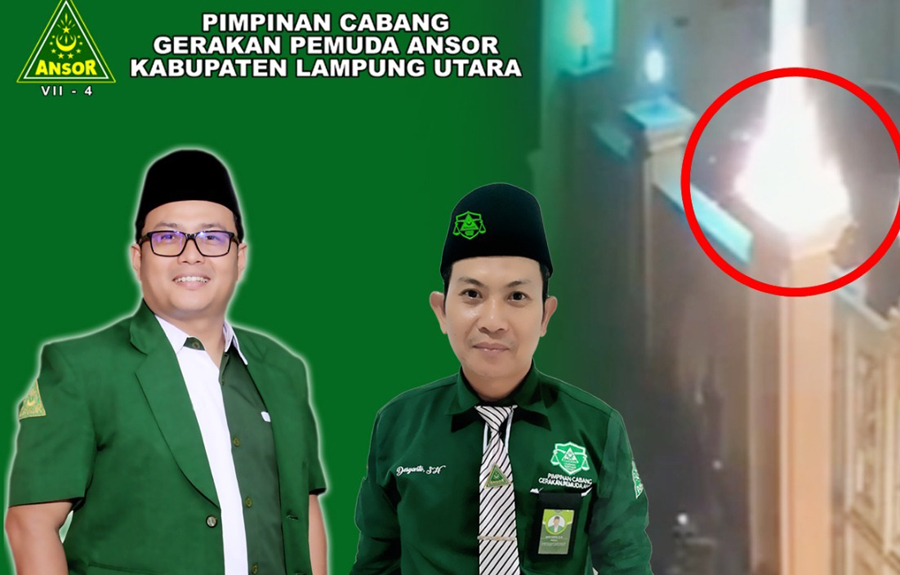DPC Ansor Lampura Kecam Pelemparan Bom Molotov di Rumah Ketua Ansor Lampung