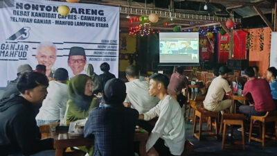 Nobar Debat Cawapres, Relawan Ganjar-Mahfud Targetkan Menang 60% di Lampung