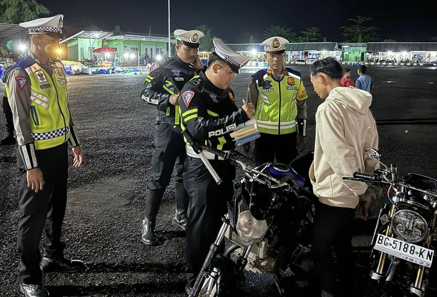 Polres Mesuji Razia Knalpot Brong, Kapolres : Knalpot Dari PAbrik Lebih Baik