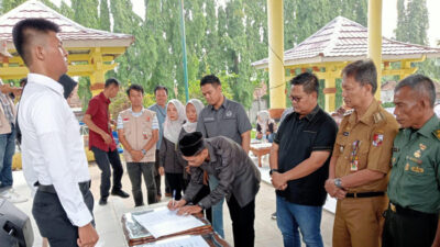 163 Pengawas TPS se-Kotabumi Dilantik, PTPS Menjadi Ujung Tombak Pengawasan Pemilu