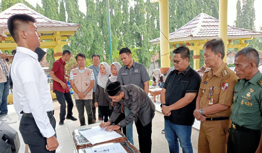 163 Pengawas TPS se-Kotabumi Dilantik, PTPS Menjadi Ujung Tobak Pengawasan Pemilu