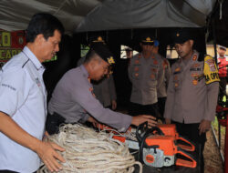 Polres Lampura Gelar Latihan Tangani Bencana Alam