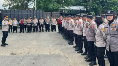 Amankan Kampanye TKD Capres-Cawapres Nomor 2, Polres Lampura Terjunkan 300 Personel