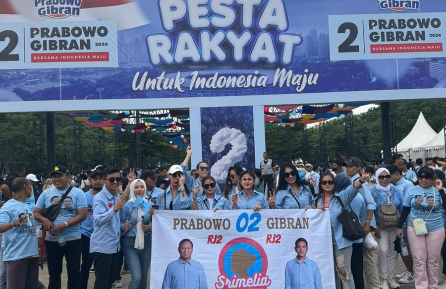 Kampanye Akbar Di GBK, Sri Melia Datang dan Dukung Prabowo - Gibran