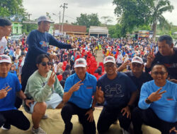 Ribuan Warga Lampura Ikuti Senam Gemoy, Ketua TKD Yakin Prabowo-Gibran Menang Satu Putaran