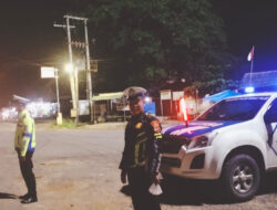 Antisipasi Kejahatan, Satlantas Polres Mesuji Lakukan Patroli Malam