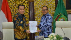 Jalin kerjasama dan penguatan konektivitas wilayah perbatasan, Penjabat (Pj) Mesuji sambangi Pj Gubernur Sumatera Selatan (Sumsel), lawatan itu menyepakati pembangunan jembatan