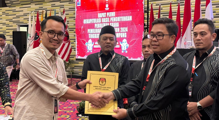 Real Count KPU Lampung, Prabowo-Gibran 69,54%