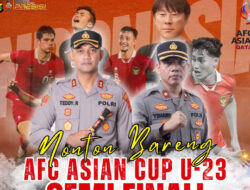 Indonesia vs Uzbekistan, Polres Lampura Gelar Nobar Semifinal Piala Asia U23