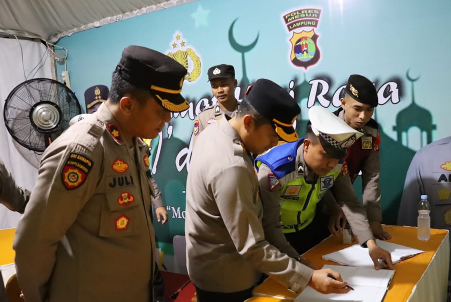 Cek Kesiapan Pos Pelayanan, Kapores Mesuji: Aruss Mudik Meningkat