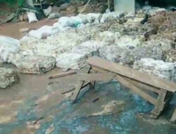 Bau Busuk Limbah Karet Jadi Keluhan Warga, Pemilik Lapak di Lebakpeniangan Cuek