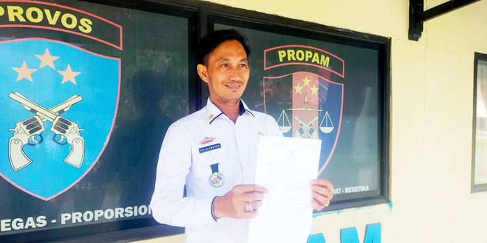 Videonya Sempat Viral, Camat Buay Bahuga Lapor ke Mapolres Waykanan