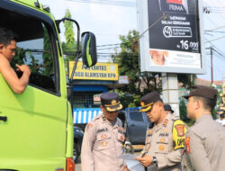 Polres Lampung Utara Tilang Puluhan Truk Odol di Jalinsum