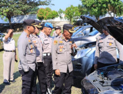 Jelang Pilkada 2024, Polres Lampung Utara Cek Kesiapan Ratusan Randis