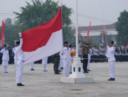 Upacara Peringatan HUT ke-79 RI Di Pemkab Mesuji Dengan Inspektur Upacara Pj Bupati Mesuji Febrizal Levi Sukmana