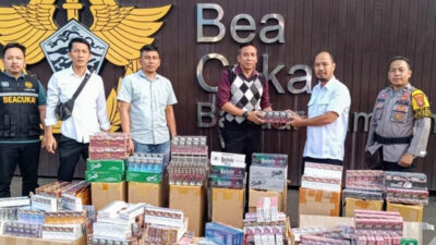 Polda Lampung Ungkap Jaringan Penjualan  Rokok Ilegal