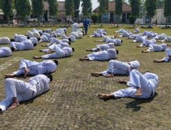 Uji Kanaikan Pangkat, 47 Personel Polres Lampura Lakukan Ujian Beladiri Polri