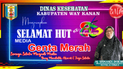 Dinas Kesehatan Way Kanan Mengucapkan Selamat HUT Media Genta Merah