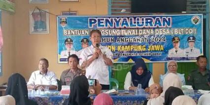 Pekon Kampung Jawa Berikan BLT DD Untuk 50 KPM