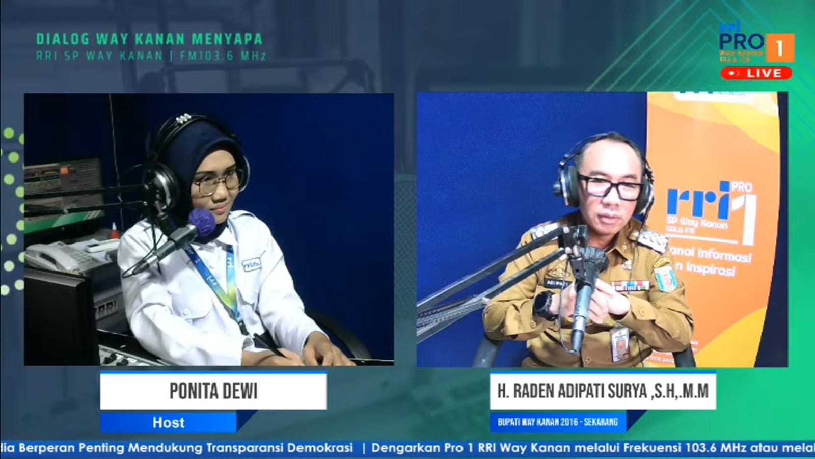 Dialog, Bupati Waykanan Sampaikan Capaian Selama 10 Tahun Menjabat