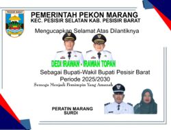 Pekon Marang Mengucapkan Selamat & Sukses Atas Dilantiknya Bupati-Wabup Pesibar