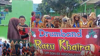 Sambut Ramadhan, Drumband “Ratu Khaira” SDN 03 Argomulyo Pawai Perdana