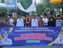 Sambut  Pemimpin Baru, Para Tokoh Lampura  Gelar Arak-Arakan Budaya
