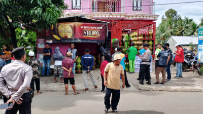 Permudah Emak-emak Dapat Gas Melon, Pemkab Gelar OP di Pasar Banjit