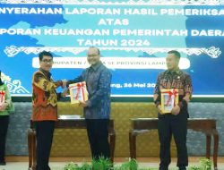 Raih WTP Dari BPK-RI, Bupati Lampura Hamartoni : Cerminan Wujudkan Tata Kelola Pemerintahan Yang Profesional