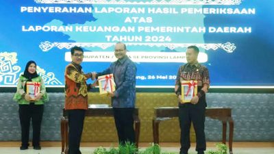 Raih WTP Dari BPK-RI, Bupati Lampura Hamartoni : Cerminan Wujudkan Tata Kelola Pemerintahan Yang Profesional