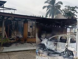 Kerabatnya Bunuh Warga Protes Bansos, Rumah Kakam di Lamteng Dibakar Warga