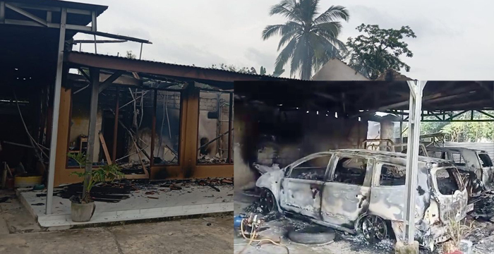 Bunuh Warga Protes Bansos, Rumah Kakam Gunung Agung Dibakar Warga