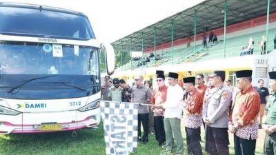 Pemkab Lampung Utara Lepas 47 Jemaah Haji Kloter 2 Tahun 2025