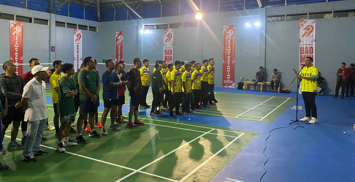 HUT ke-79 Bhayangkara, Polres Waykanan Gelar Turnamen Bulutangkis TMSB