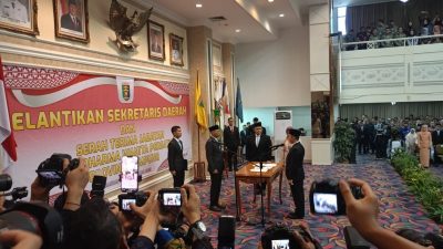 Lantik Sekdaprov Lampung, Gubernur Lampung Berharap Birokrasi Lebih Gesit