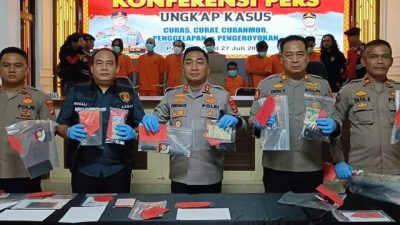 Empat Bandit Diringkus Polres Mesuji, Satu Dihadiahi Timah Panas