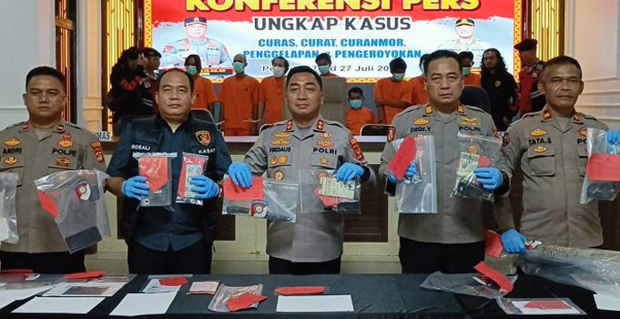 Empat Bandit Diringkus Polres Mesuji, Satu Dihadiahi Timah Panas
