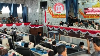 DPRD Lampung Utara, APBD 2025, Perubahan APBD, Rapat Paripurna, Pemkab Lampura, Politik Lampung