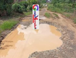 10 Tahun Jalan di Sungkai Barat Hancur!, Petani Menjerit, Mobil Panen Terbalik