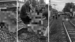 Tewas Mengenaskan! Pengendara Motor Terbelah Dua Ditabrak KA Babaranjang di Bandarlampung