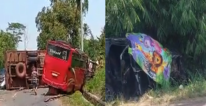 Tabrakan Beruntun di Lampung Utara, Sopir Calya Tewas di Tempat