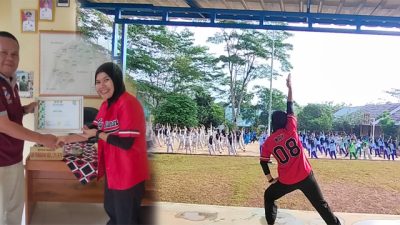 SMPN 07 Banjit Semangat Sehat Lewat Senam Jumat, Kepsek Berikan Penghargaan Buat Instruktur Senam