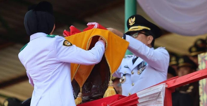 Merah Putih Berkibar, Stadion Sukung Kotabumi Bergemuruh di HUT RI ke-80