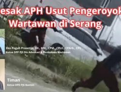 Wartawan Dihajar Brutal di Serang!, PJS Ngamuk, Desak Polisi Tindak Tegas