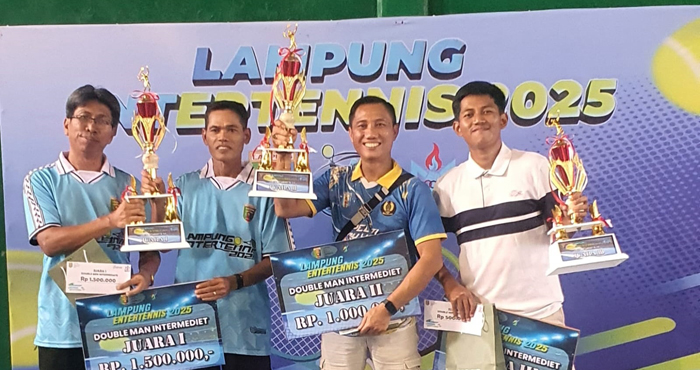 Waykanan Raih Prestasi di Lampung Entertennis 2025