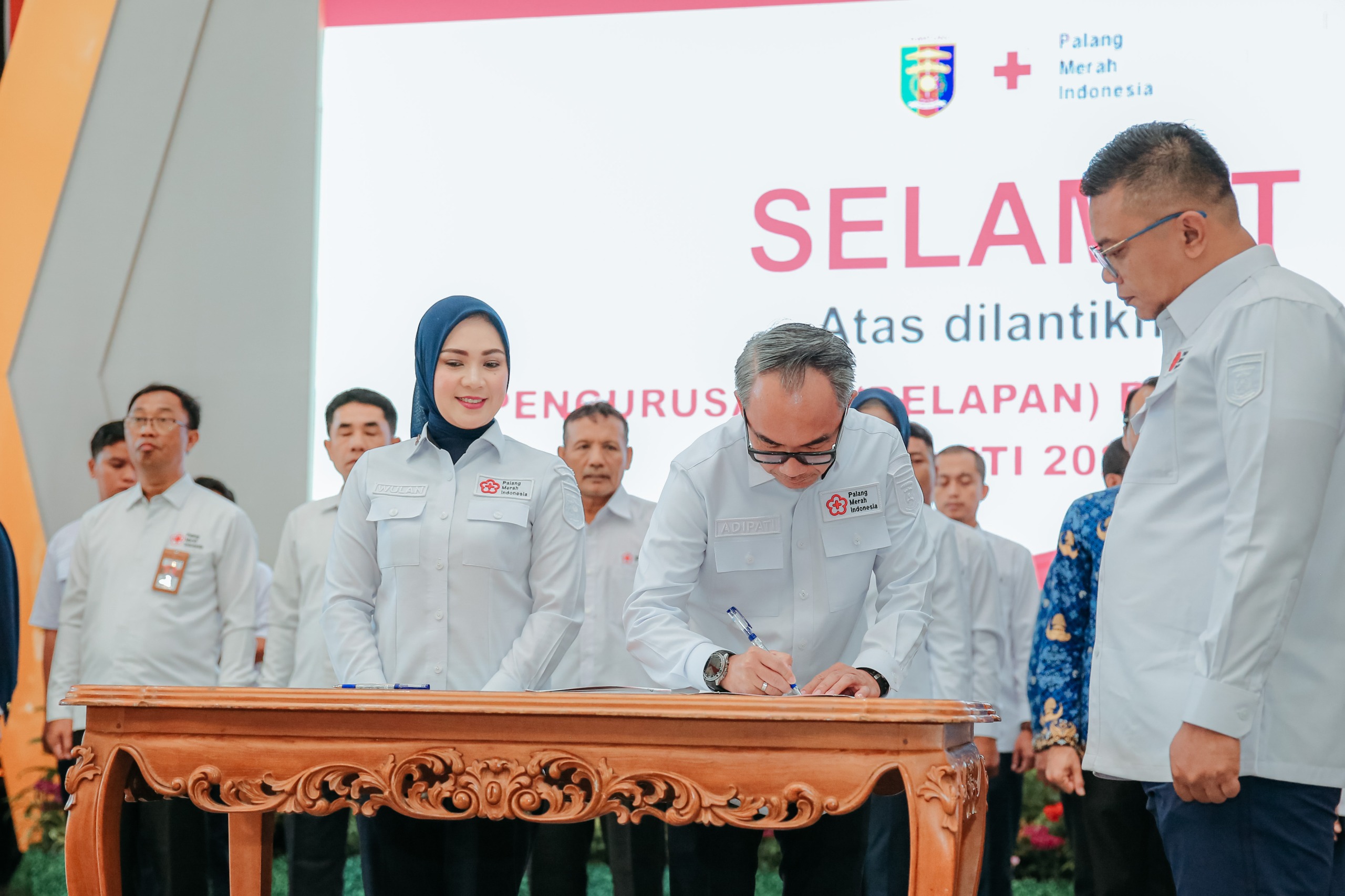 MUSKAB PMI Ke-IV: Adipati Terpilih Aklamasi Pimpin PMI Waykanan 2025–2030